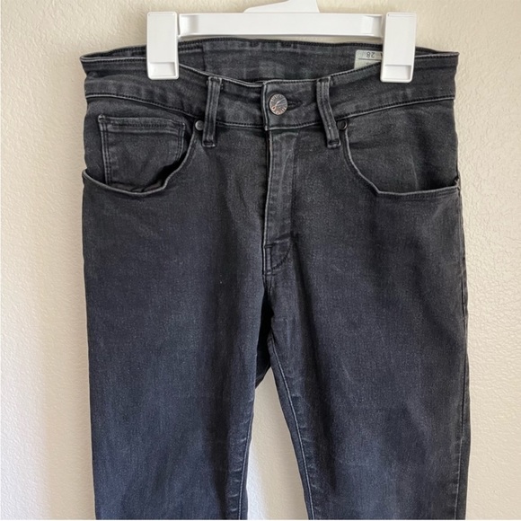 Silver Plate Jeans Co Black Designer Crotch Jeans Size 28 - Picture 2 of 8